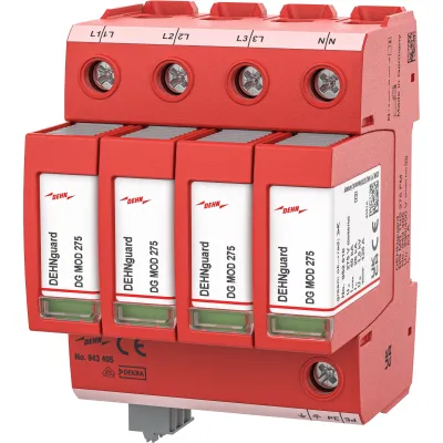 DEHN Überspannungsableiter Typ 2 DG MD TNS 275 FM 943405 | 4-polig | TN-S-System | 400V | Modulbauweise