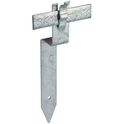 DEHN Abstandhalter 290001 | Erdungsleitung Fundament | 300mm | Stahl feuerverzinkt | gewinkelt verstärkt