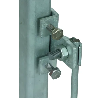 DEHN Anschlussklemme 372240 | waagrecht | für Stahlträger | 18-35mm | Rundleiter 6-10mm | feuerverzinkt | Stahl