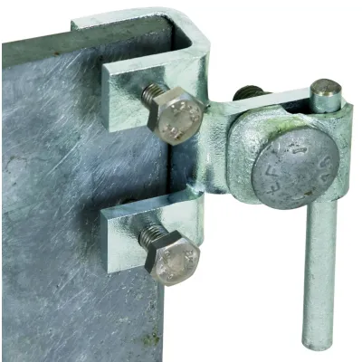 DEHN Anschlussklemme 372110 | senkrecht | Stahl feuerverzinkt | Klemmbereich 3-18mm | Ø6-10mm Rundleiter | Klemmbock