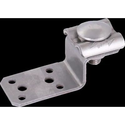 DEHN Anschlusslasche 377209 | Z-Form | Edelstahl V2A | Doppelüberleger | für Metallverkleidungen | DIN EN 62561-1