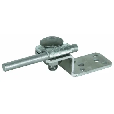 DEHN Anschlusslasche Z-Form 377100 | Aluminium | für Runddraht 6-10mm | mit Klemmbock | unbehandelt