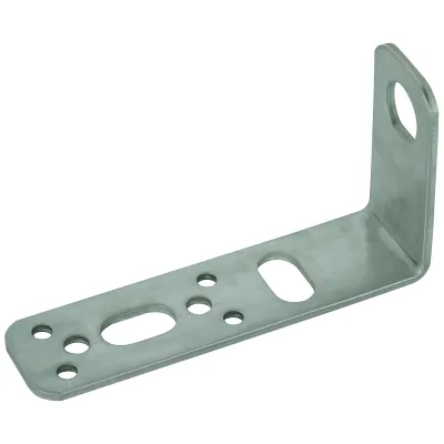 DEHN Befestigungswinkel 90° 106314 | Edelstahl V2A | 110x60x30 mm | für DEHNgate 929043-929045 | Verdrehschutz