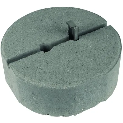 DEHN Betonsockel 102075 | Fangeinrichtung Sockel für Fangstangen 10 mm | Beton | Ø 240 mm | 8,5 kg | mit Keil