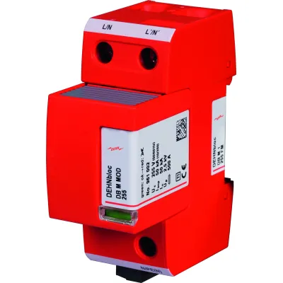 DEHN Blitzstromableiter DEHNbloc M FM 961125 | Typ 1 | 1-polig | 255V AC | 50kA | Hutschiene | Fernmeldekontakt | IP20