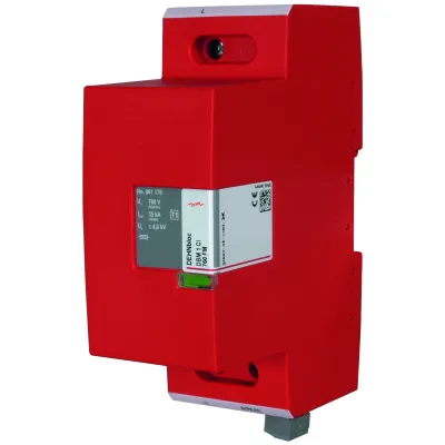 DEHN Blitzstromableiter Typ 1 DBM 1 CI 760 FM | 961176 | 1-polig | 35kA | 690VAC | Hutschiene | Fernmeldekontakt | IP20
