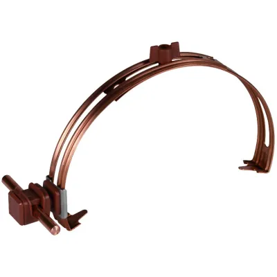 DEHN Dachleitungshalter 204107 | Fangleitungshalter 8mm | Spannbereich 180-280mm | Kunststoff | UV-beständig | braun