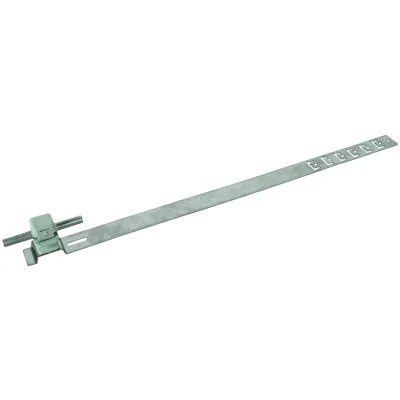 DEHN Dachleitungshalter 204169 UNIsnap | Fang- und Ableitungsleitung | 8 mm | Edelstahl V2A | Kunststoff | 475 mm | grau