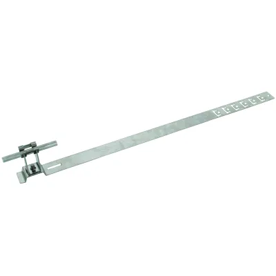DEHN Dachleitungshalter UNIgrip 206329 | 8mm Runddraht | V2A Edelstahl | 32mm Höhe | 475mm Strebe | für Schrägdach