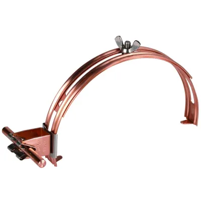 DEHN Dachleitungshalter 206807 | DEHNgrip | 8mm | Spannbereich 180-280mm | Kupfer | H20mm | Klemmschelle | First/Grat