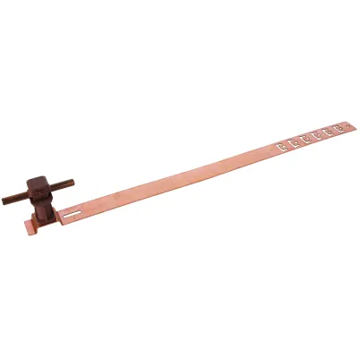 DEHN Dachleitungshalter UNIsnap 204197 | 8mm Leiter | 475mm | Kunststoff/Kupfer | Clipschelle | braun