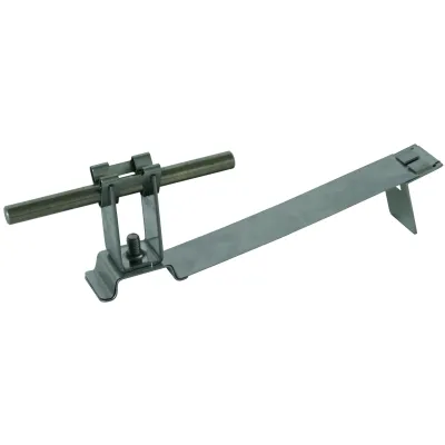 DEHN Dachleitungshalter FLEXIgrip 204949 | 8mm Runddraht | V2A Edelstahl | 32mm | Klemmschelle Schrägdach