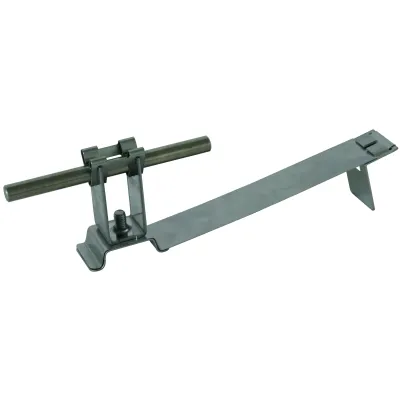 DEHN Dachleitungshalter FLEXIgrip 204949 | 8mm Runddraht | V2A Edelstahl | 32mm | Klemmschelle Schrägdach