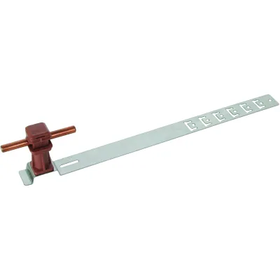 DEHN Dachleitungshalter 204925 UNIsnap | Ø 8mm | 335mm Länge | Edelstahl V2A | Clipschelle | 36mm Bauhöhe | braun