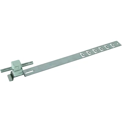 DEHN Dachleitungshalter UNIsnap 204159 | Edelstahl V2A 335mm | 8mm Runddraht | für Schrägdach | Clipschelle | grau