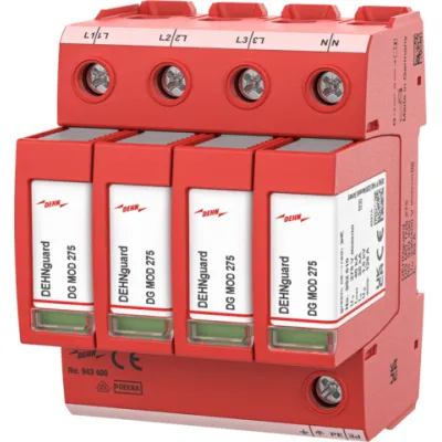DEHN Überspannungsableiter Typ 2 DG MD TNS 275 | 943400 | 4-polig | TN-S-System | 400V AC | Thermo-Dynamik-Control