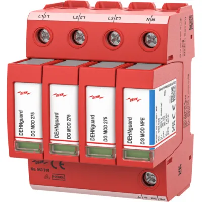 DEHN Überspannungsableiter Typ 2 DG MD TT 275 | 4-polig | TN-S/TT | 400V AC | Thermo-Dynamik-Control | Art.-Nr. 943310