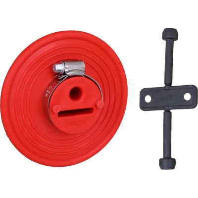 DEHN Dichtmanschette 478597 | druckwasserdicht für Leiter Ø8-10mm | Kunststoff | radonsicher