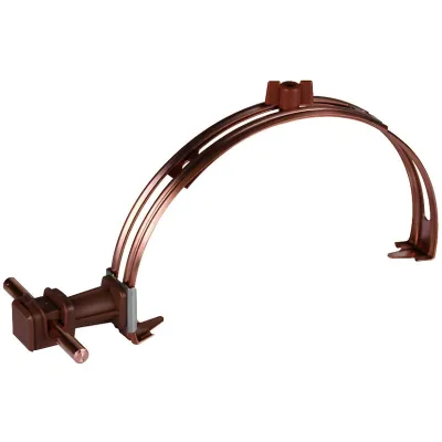 Dehn Dachleitungshalter 204127 | verstellbar | für Firstziegel | 8 mm Kupfer | 180–280 mm | braun