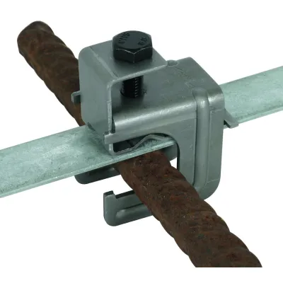 DEHN Druckbügelklemme 308031 | T-/Kreuz-/Parallel-Verbinder | Rund-/Flachleiter 6–20mm | Stahl | 8,4 kA