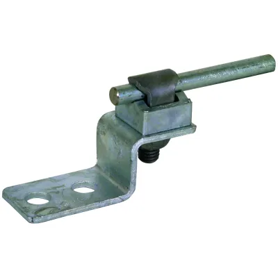 DEHN Endstück Z-Form 363010 | KS-Verbinder | für Rundleiter 7-10mm | Stahl feuerverzinkt | 3 Bohrungen 11mm