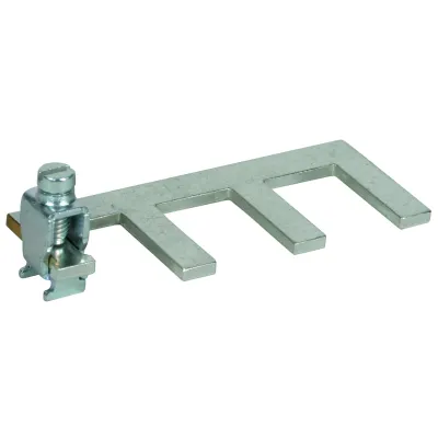 DEHN Erdungsbügel EB 1 3 1.5 | einphasig | 3-polig | 1,5 TE | Anschlussklemme bis 25mm² | für 3 Geräte