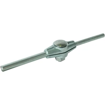 DEHN Trennklemme 463010 | für Rundleiter 8 mm & 10 mm | Zinkdruckguss unbehandelt | EinSchrauben-Ausführung