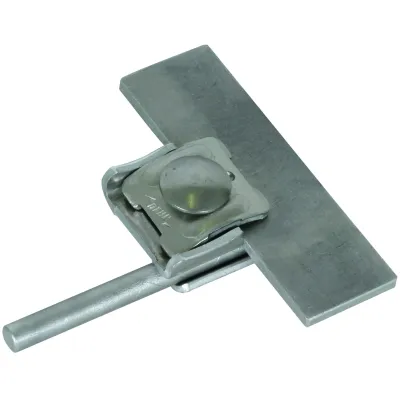 DEHN Falzklemme 365031 | Verbindung Rundleiter 6-10mm | Klemmbereich 0,7-8mm | Aluminium unbehandelt | Flachrundschraube