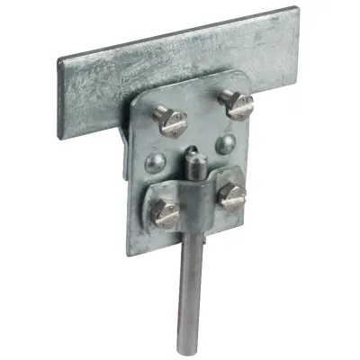 DEHN Falzklemme 251002 | für Rundleiter 7-10 mm | Klemmbereich 0,7-5 mm | Stahl feuerverzinkt | Sechskantschraube