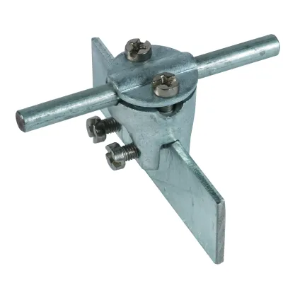 DEHN Falzklemme 365000 | Rundleiter 7-10mm | Klemmbereich 0,7-6mm | Zinkdruckguss unbehandelt | Zweischrauben