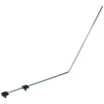 DEHN Fangspitze FSPS 10 1000 W55FKAL 101110 | Blitzschutz PV-Anlage | 1000mm | Ø10mm | Aluminium | 2 Falzklemmen