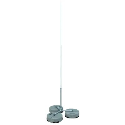 DEHN Fangstange mit Stativ 105535 | freistehend | 3500 mm Länge | Ø 22/16/10 mm | Aluminium unbehandelt | für Rundleiter
