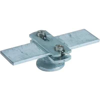DEHN Leitungshalter 275030 | Flachleiterhalter 30mm | M8 Innengewinde | Stahl verzinkt | Wandabstand 20mm