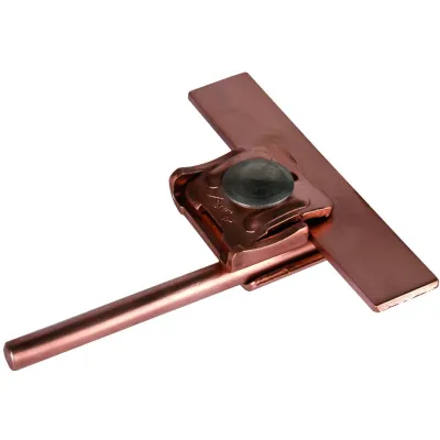 DEHN Falzklemme 365037 | Verbinder für Rundleiter Ø6-10mm | Klemmbereich 0,7-8mm | Kupfer | mit Klemmbock | unbehandelt
