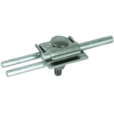 DEHN FS-Klemme FSK 3X8.10FRM10X50AL 380110 | Parallelverbinder | 2-fach Anschluss Rd8-10mm | Aluminium