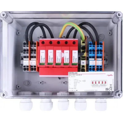 DEHN Generatoranschlusskasten DCU 2 YPV 1100 2M 2S | 900923 | PV-System 1100V DC | 2 MPPT | 2 Strings | IP65 | grau