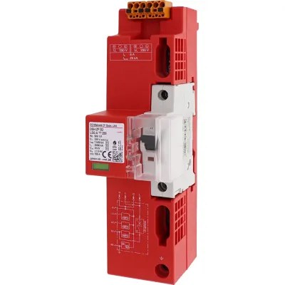DEHN Kombi-Ableiter DSH ZP B2 LSG A TT 255 | Überspannungsschutz Typ 1+2+3 | 230V | 50kA | 4-polig | TT/TN-S | IP30