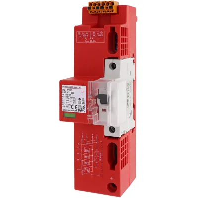 DEHN Kombi-Ableiter DSH ZP B2 LSG A TT 255 | Überspannungsschutz Typ 1+2+3 | 230V | 50kA | 4-polig | TT/TN-S | IP30