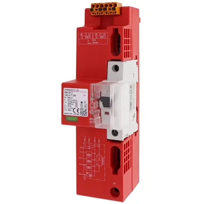 DEHN Kombi-Ableiter DSH ZP 2 LSG A TT 255 | Überspannungsschutz Typ 1+2+3 | 50kA | 230V | 4-polig | TT/TN-S | IP30