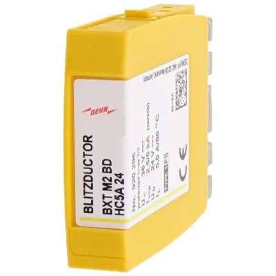 DEHN Kombiableiter-Modul BXT M2 BD HC5A 24 | Blitzschutz 24V DC/25,5V AC | 5A | Doppelader | Hutschiene | IP20 | 920296