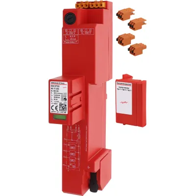 DEHN Kombi-Ableiter DSH ZP B2 SG TT 255 | Überspannungsschutz Typ 1+2+3 | TT/TN-S 230V | 30kA | 4-polig | IP30