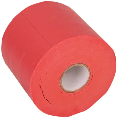 DEHN Korrosionsschutzbinde KSB PERF RED 100 L10M | 100mm x 10m Rolle | perforiert | Petrolatum | rot