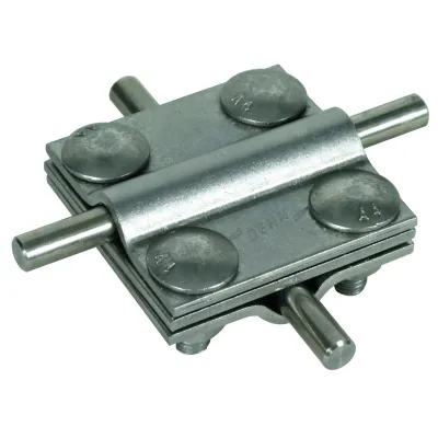 DEHN Kreuzverbinder KS 8.10 8.10 FL30 #318229 | T-/Kreuz-Verbinder | Edelstahl V4A | Rd 8-10 mm | Fl 30 mm | unbehandelt