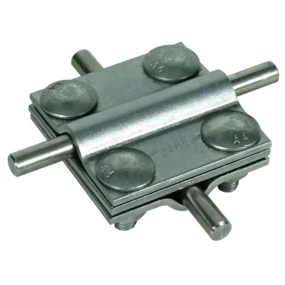 DEHN Kreuzverbinder KS 8.10 8.10 FL30 #318229 | T-/Kreuz-Verbinder | Edelstahl V4A | Rd 8-10 mm | Fl 30 mm | unbehandelt