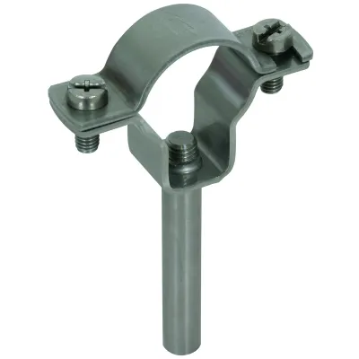 DEHN Leitungshalter 253330 | HVI power Leitung | mit Schraubschelle | Ø 27 mm | Edelstahl V2A | Blitzschutz