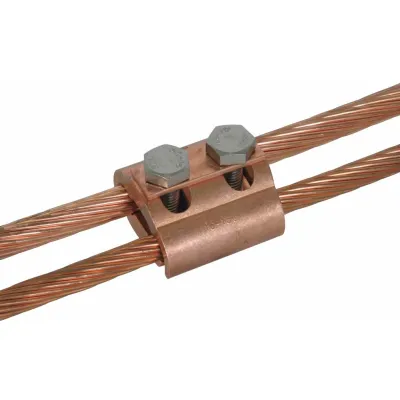 DEHN Parallelverbinder 306101 | Kupfer | für Rundleiter 5-16 mm | unbehandelt | 100 kA | Sechskantschraube