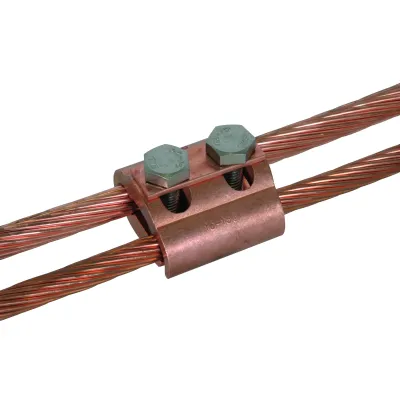 DEHN Parallelverbinder 306101 | Kupfer | für Rundleiter 5-16 mm | unbehandelt | 100 kA | Sechskantschraube