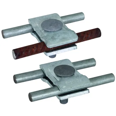 DEHN Parallelverbinder 306122 PV 6.22 FRM10X40 | Rundleiter 6-22 mm | Stahl feuerverzinkt | Blitzstrom 50 kA