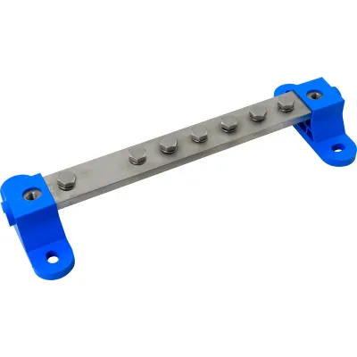 DEHN Potentialausgleichsschiene PAS EX 7AP M10 V2A 472411 | Ex-Zone 1/21, 2/22 | 7 Anschlüsse | Edelstahl | 100kA