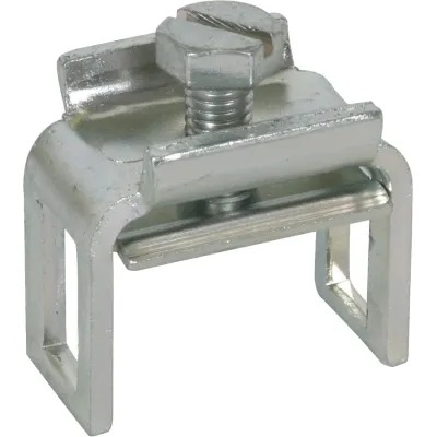 DEHN Reihenklemme 563012 | Flachleiter-Anschluss 30x4mm | Stahl galvanisch verzinnt | Zubehör Reihenklemmen | silber